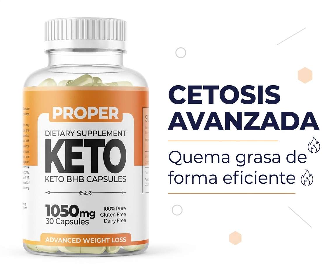 Composición completa de Proper Keto — cápsulas cetogénicas naturales